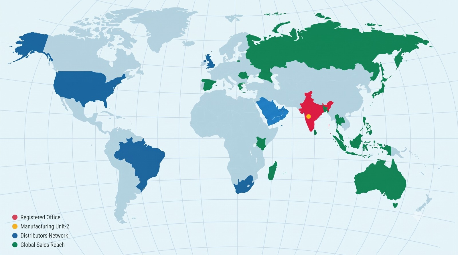 Electronet presence worldwide map